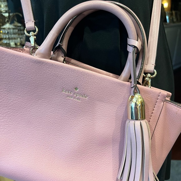 KATE SPADE CROSSBODY HANDBAG LEATHER WITH DETACHABLE STRAP & FOLD IN HAND STRAPS - Picture 5 of 17